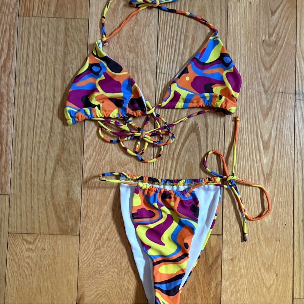 Vibrant Multicolor Bikini Set